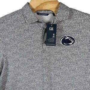 Cutter & Buck Penn State Nittany Lions Polo Shirt Men Large Navy Embroidered NWT